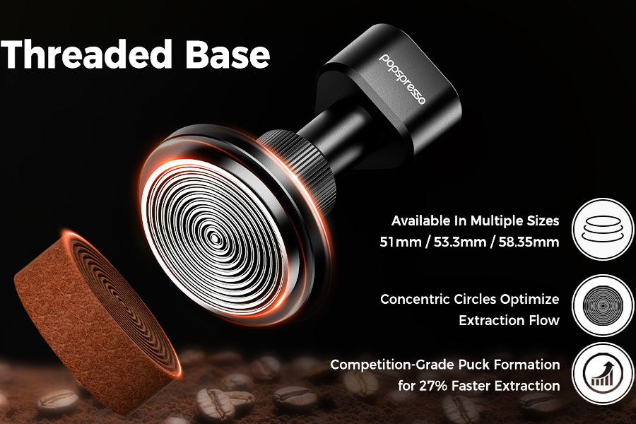 popspresso-threaded-base-coffee-tamper-extraction-boost