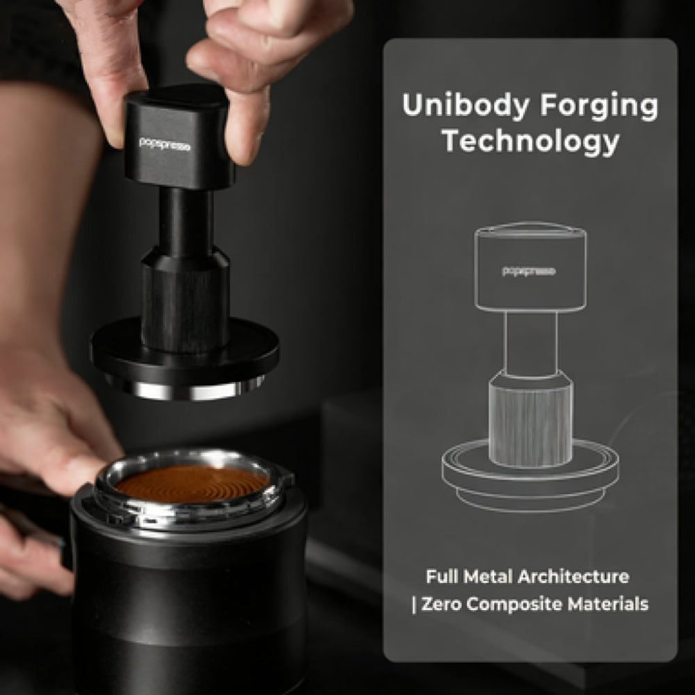 popspresso-v2-tamper-perfectly-leveled-coffee-puck